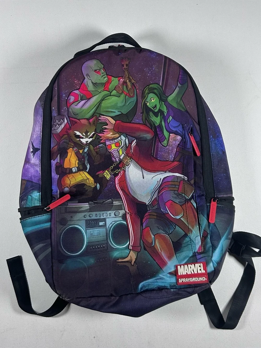 Marvel Sprayground Guardians of the Galaxy Groot Rocket Kids Backpack RARE
